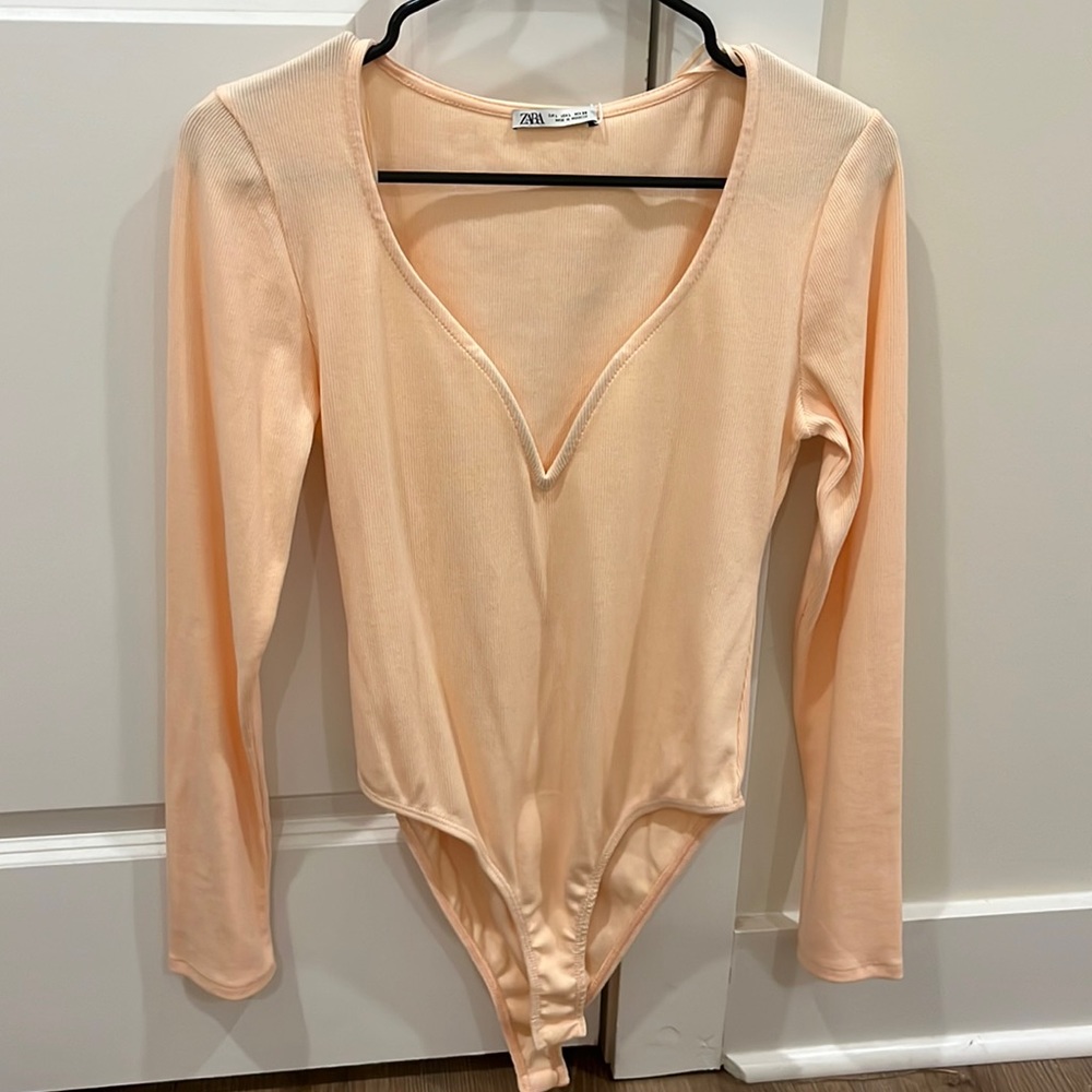 Peach bodysuit